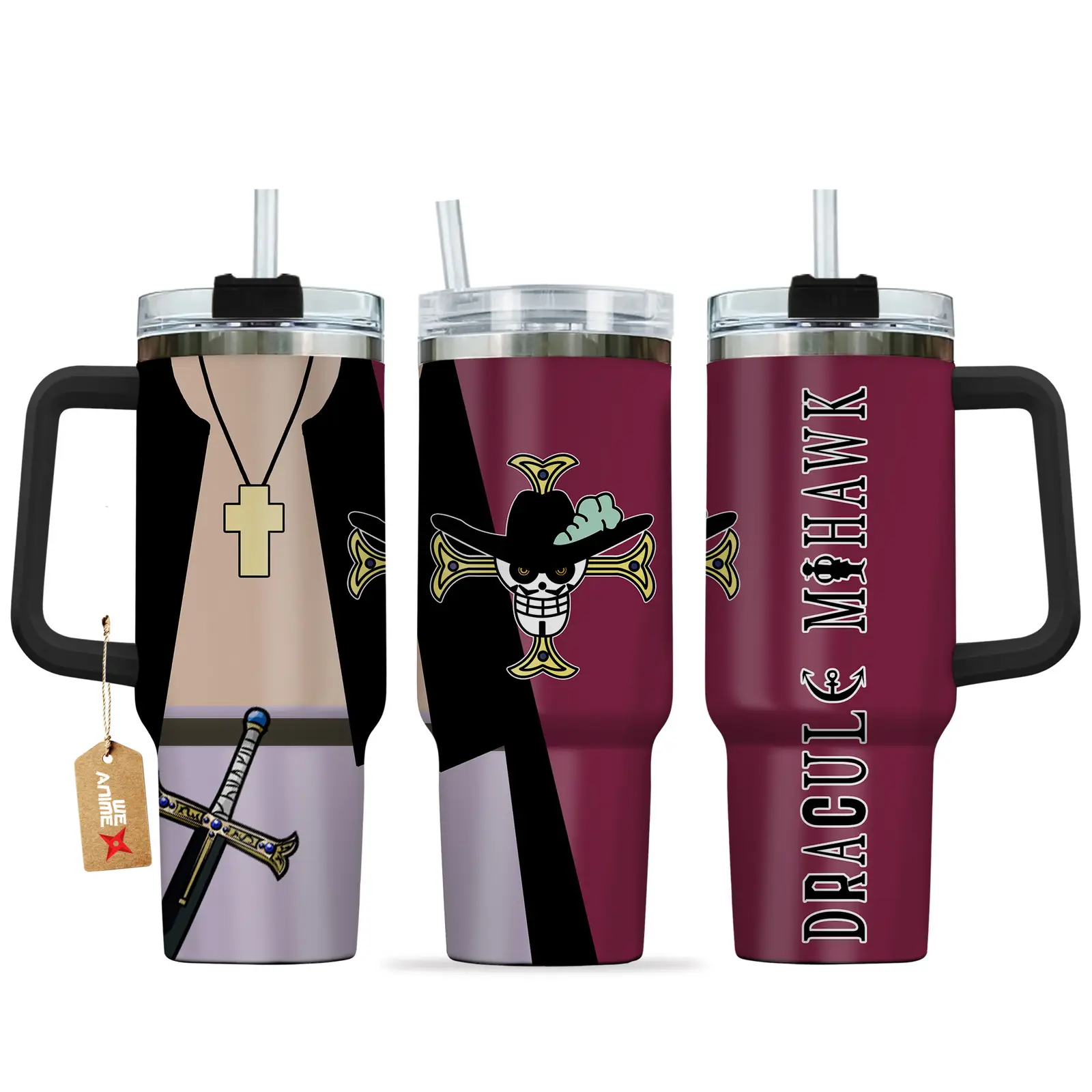 Mihawk Dracule Anime Tumbler 40oz