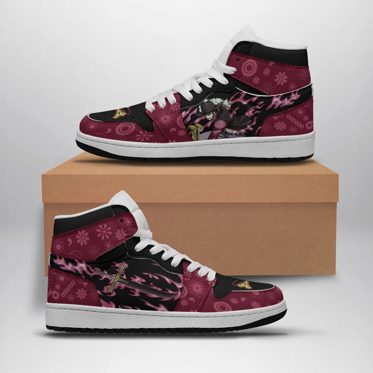 Mihawk One Piece Air Jordan 1 Shoes