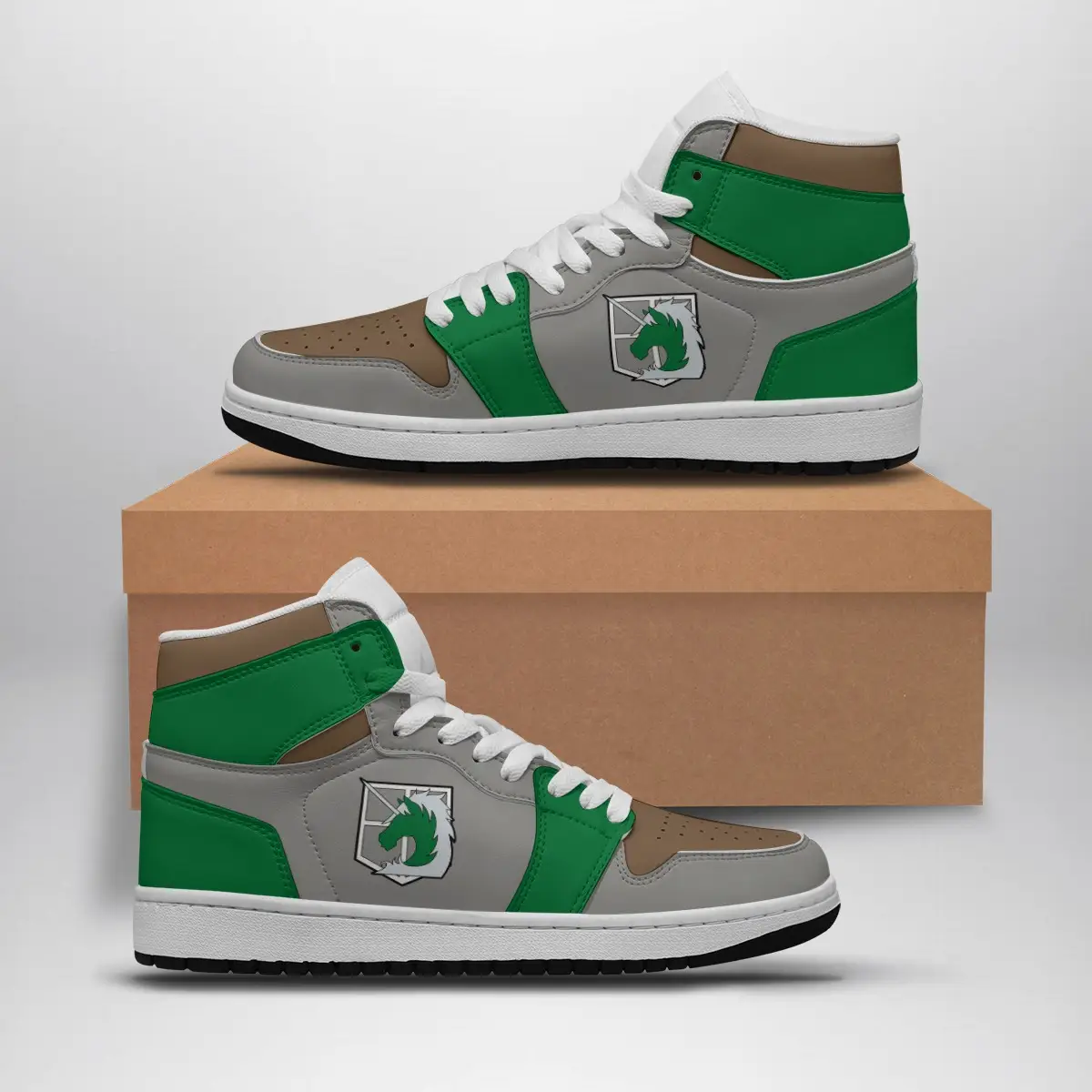 Military Police Attack On Titan Air Jordan 1 Shoes