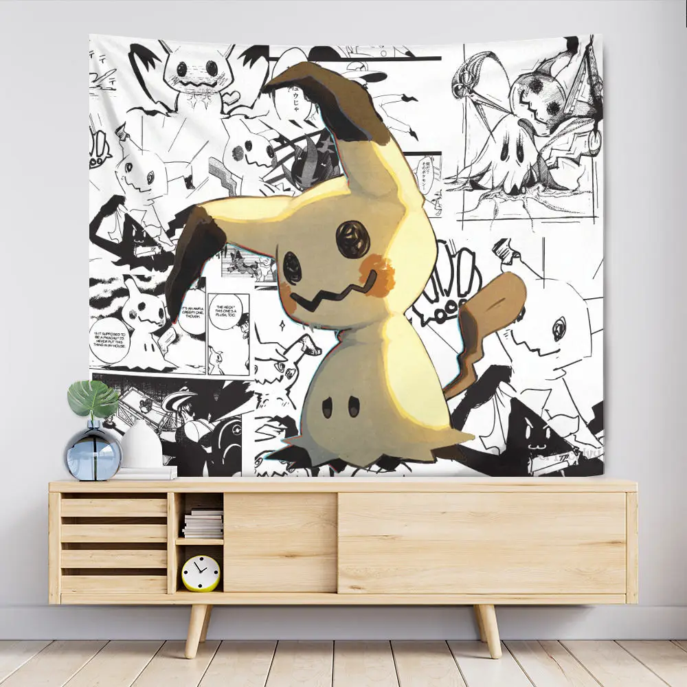 Mimikyu Tapestry Manga Style