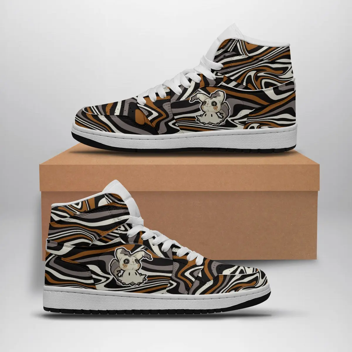 Mimikyu Trippy Pokemon Air Jordan 1 Shoes