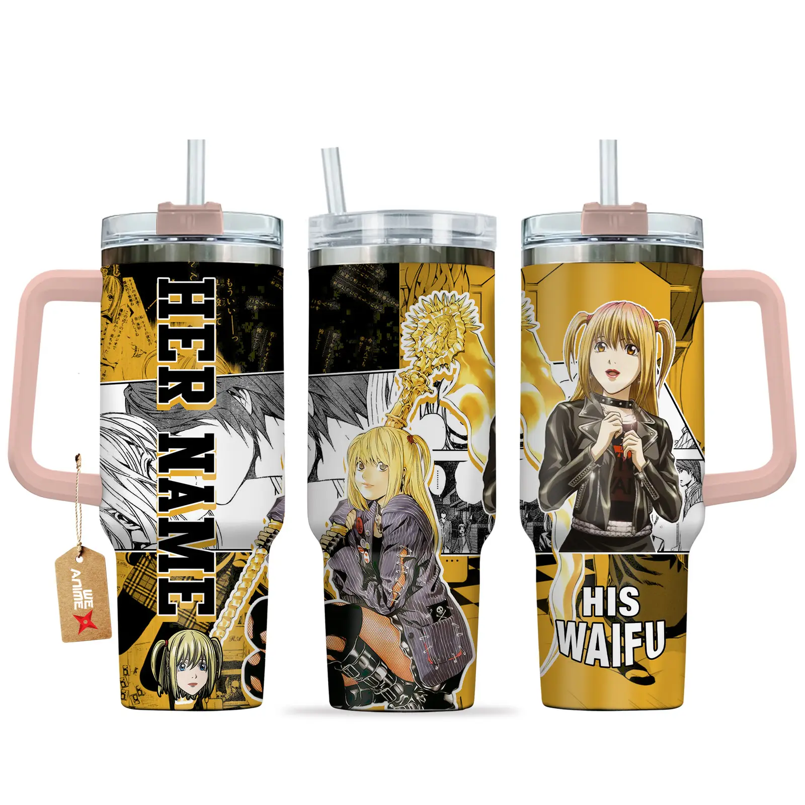 Misa Amane - 40oz Travel Tumbler Name - Senpai Waifu Collection