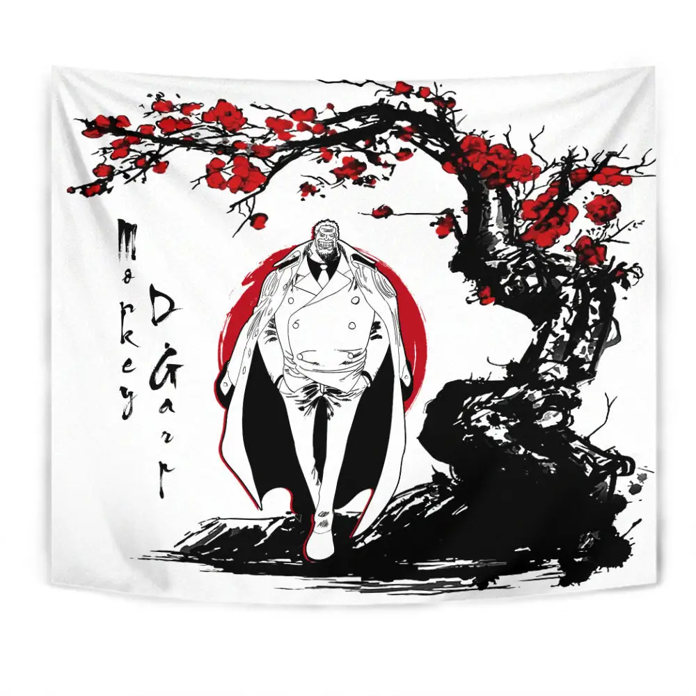 Monkey D. Garp Tapestry Custom Anime Bedroom Living Room Home Decoration