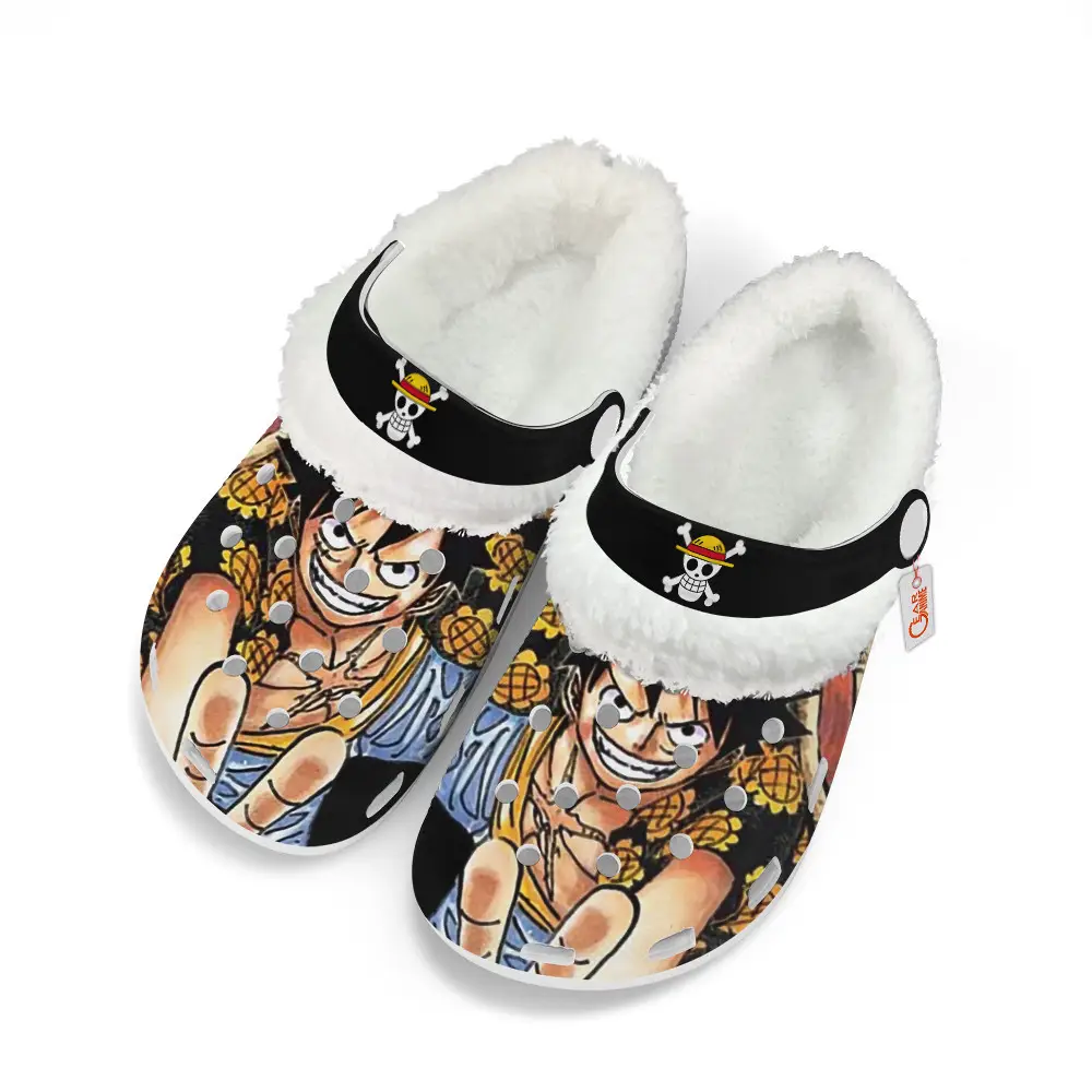 Monkey D. Luffy Dressrosa Arc Fleece-Lined Clogs