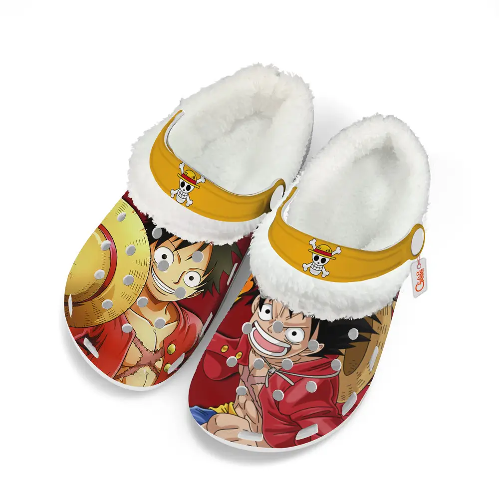 Monkey D. Luffy Fleece-Lined Clogs