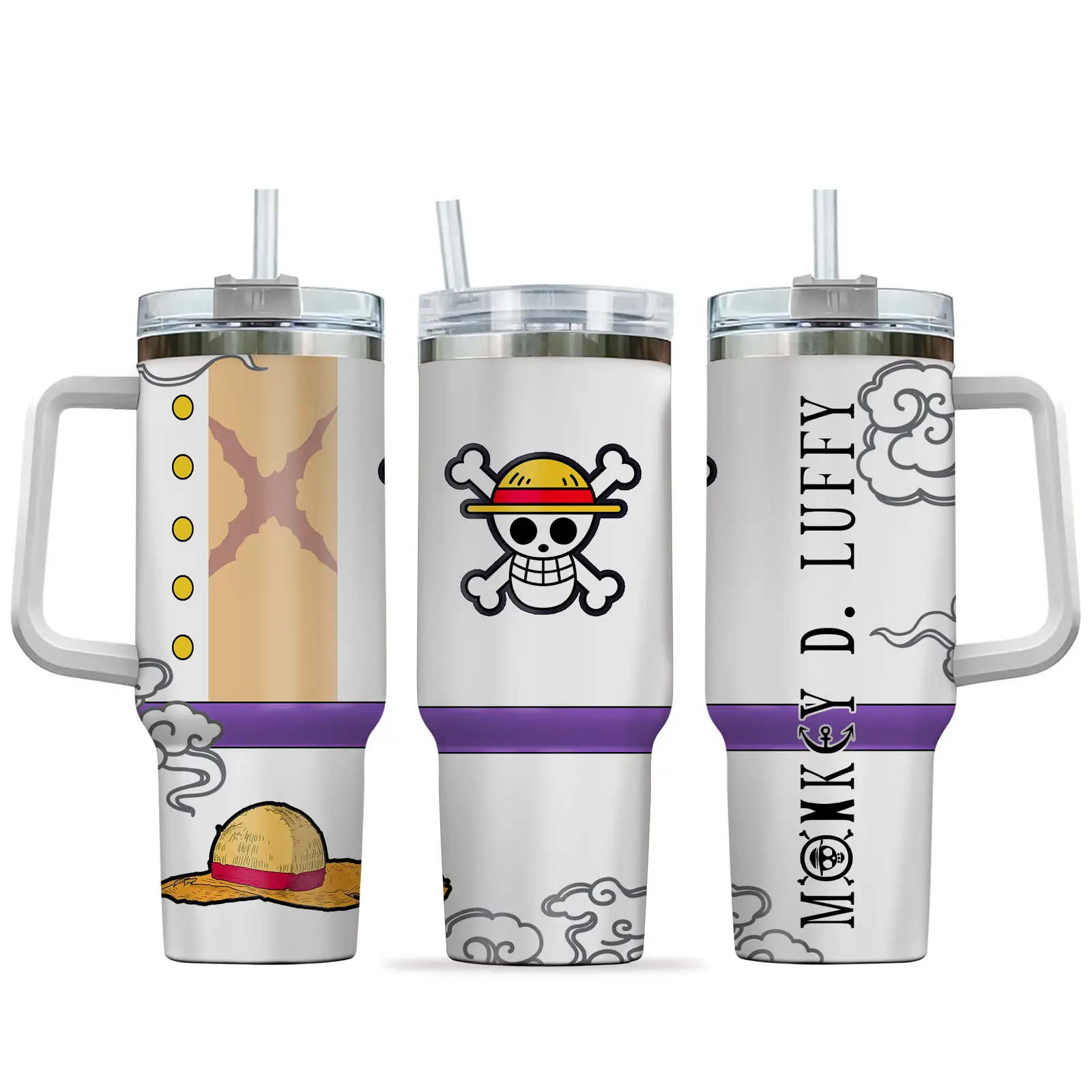 Monkey D. Luffy Gear 5 Anime Tumbler 40oz