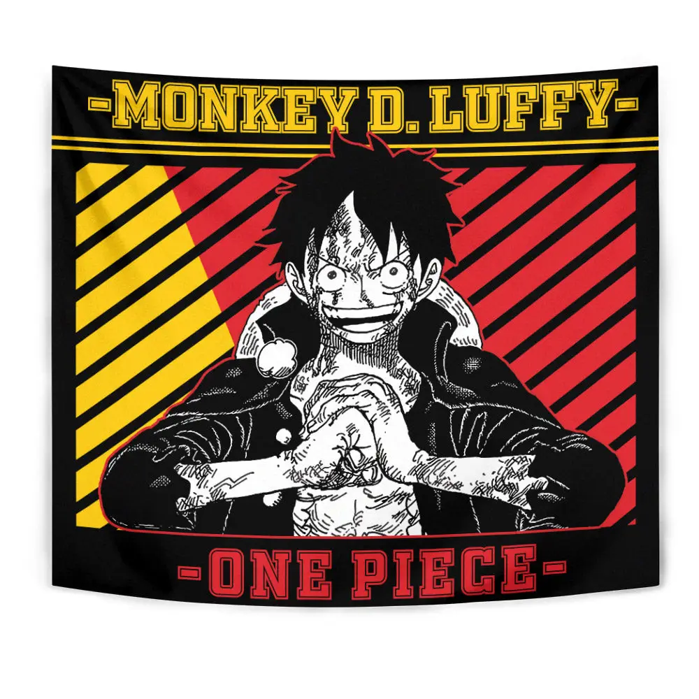 Monkey D. Luffy Tapestry Custom Manga Style Anime Wall Decor