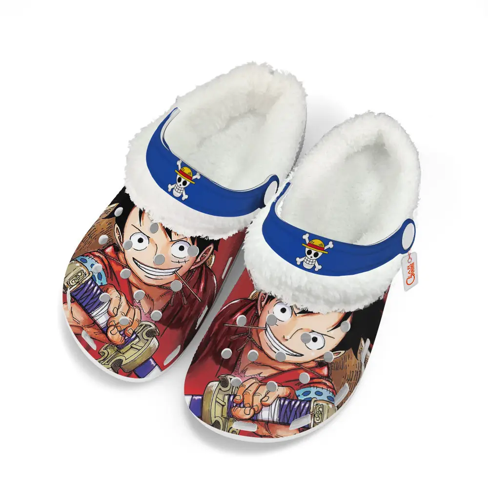 Monkey D. Luffy Wano Arc Fleece-Lined Clogs