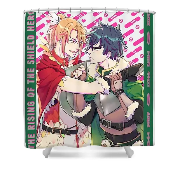 Motoyasu Kitamura Rising Of The Shield Hero Anime Shower Curtain | Anime Shower Curtains