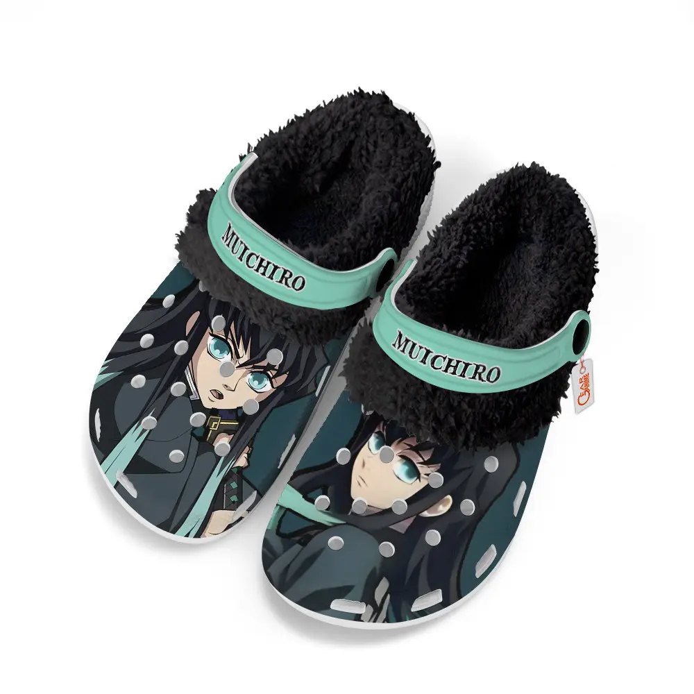 Muichiro Tokito Fleece-Lined Clogs (Custom Name)