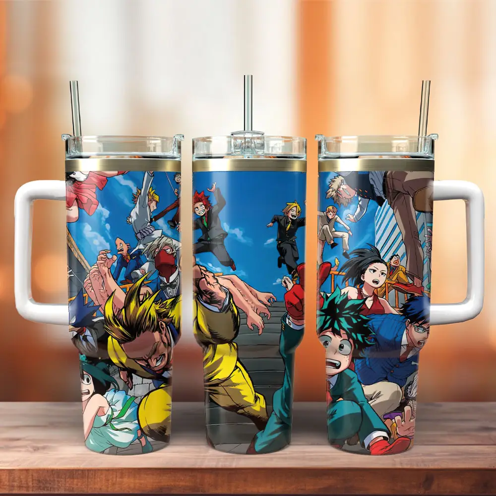 My H3ro Acad3mia Anime Custom   40oz Quencher Tumbler Cup, Best Gift Idea NVA