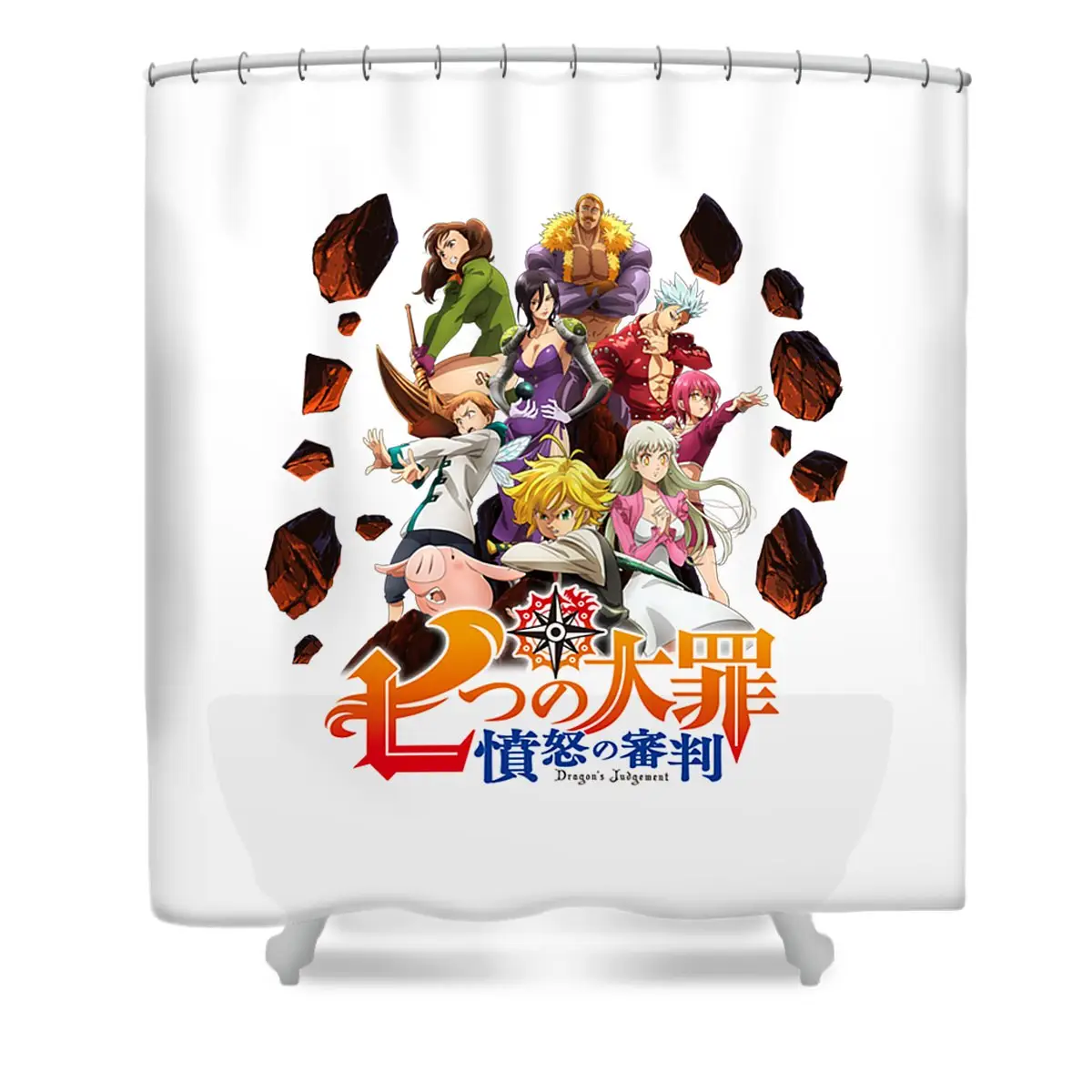 Nanatsu No Taizai New Style Shower Curtain | Anime Shower Curtains