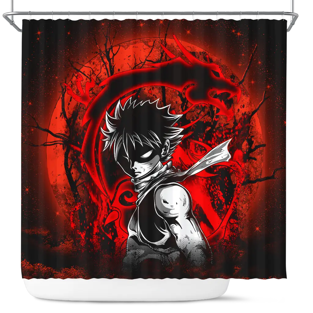 Natsu Dragonee Fairy Tale Moonlight Shower Curtain