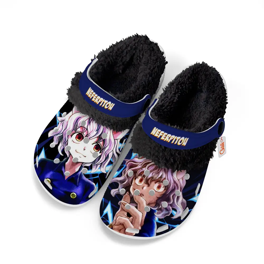 Neferpitou Fleece-Lined Clogs Custom Name