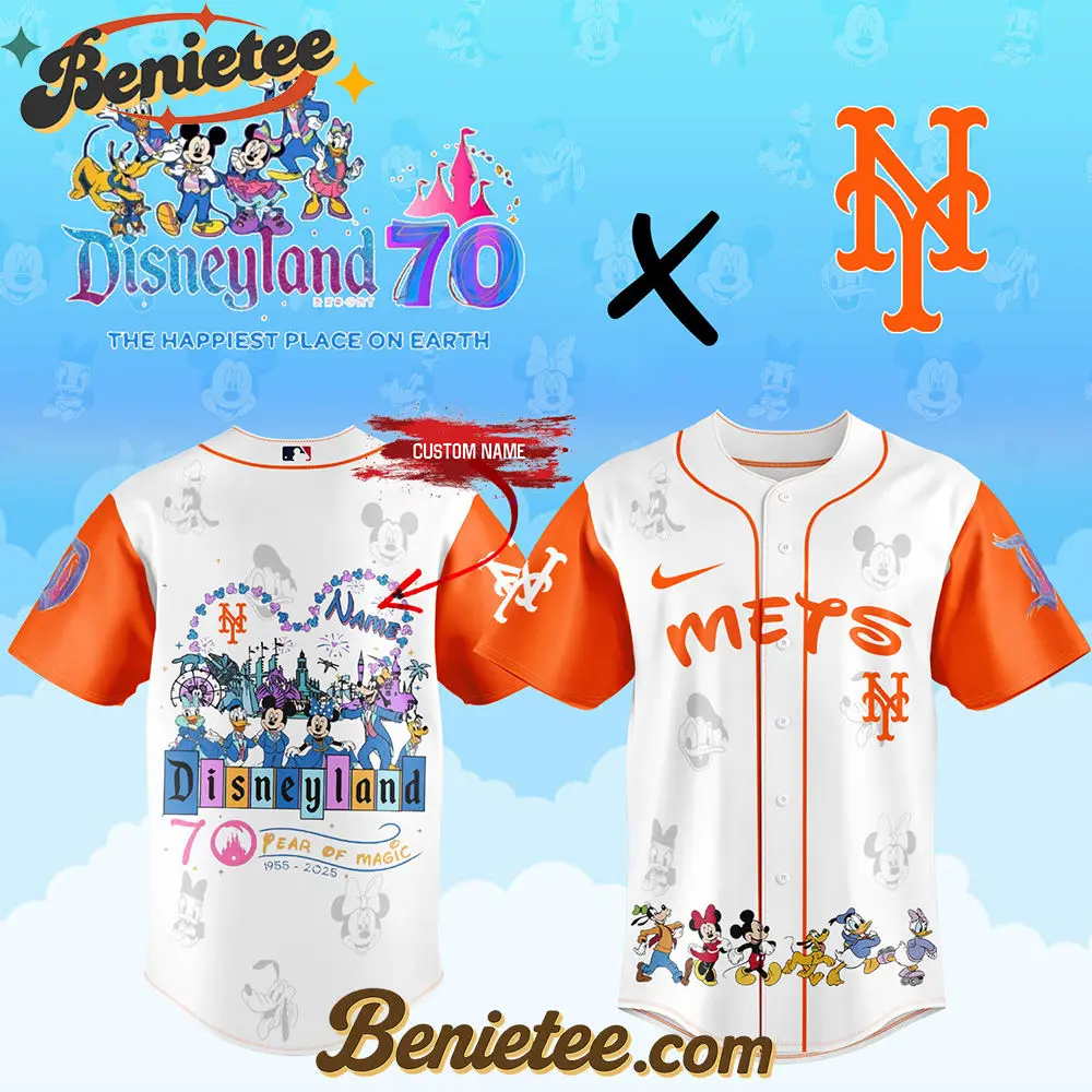 New York Mets x Disneyland 70 Magical Year Baseball Jersey 2025, Custom Anime Trending, Gift For Anime Lovers - Benietee Shop
