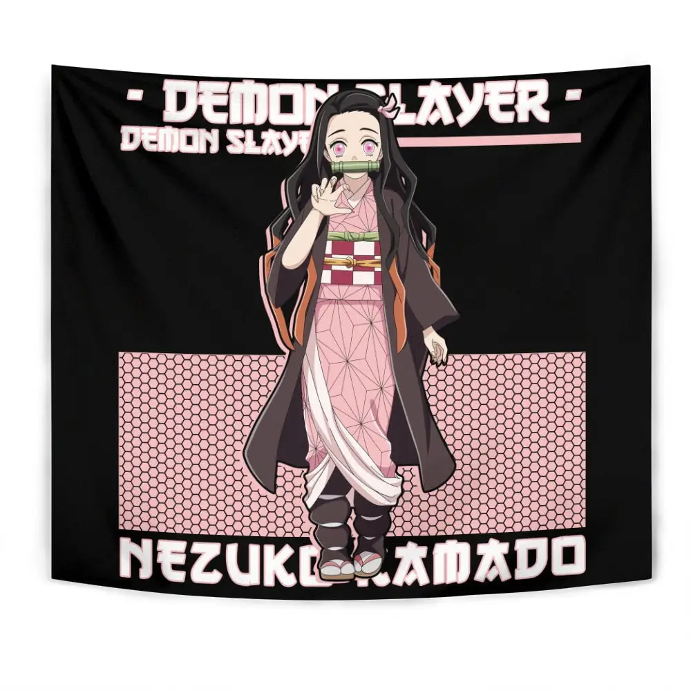 Nezuko Kamado Tapestry Custom Anime Home Decor