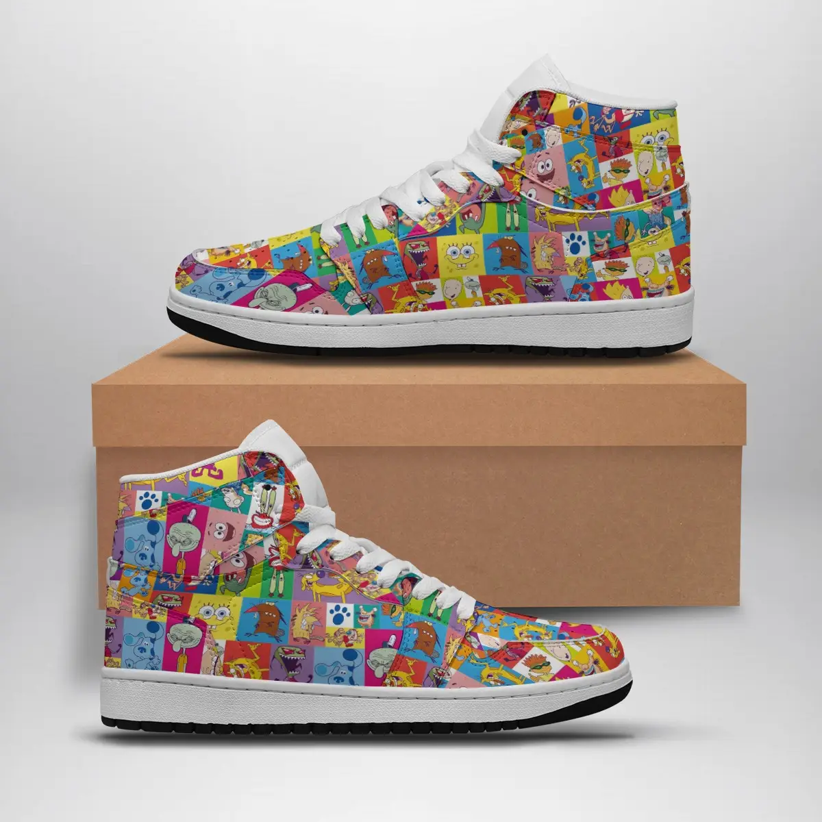 Nickelodeon 90s Cartoons Pop Culture Air Jordan 1 Shoes