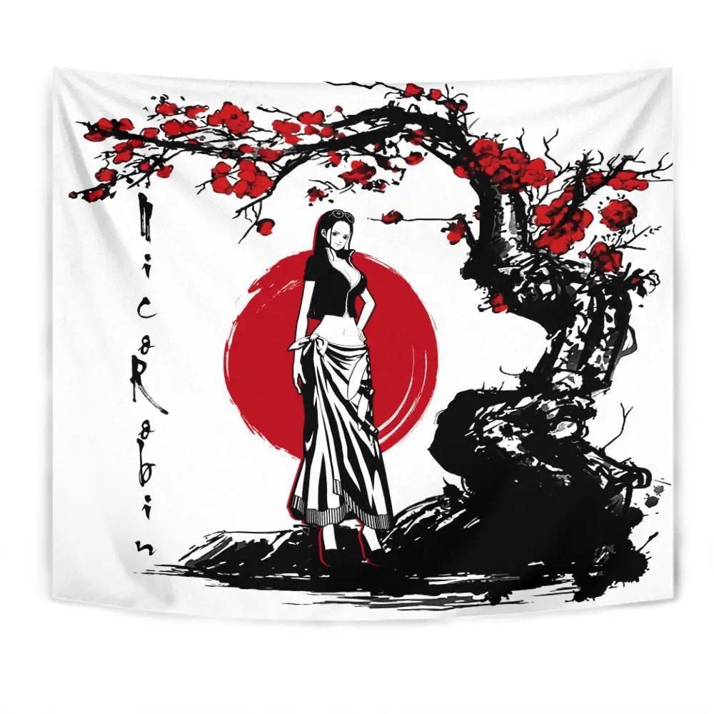 Nico Robin Tapestry Custom Anime Bedroom Living Room Home Decoration