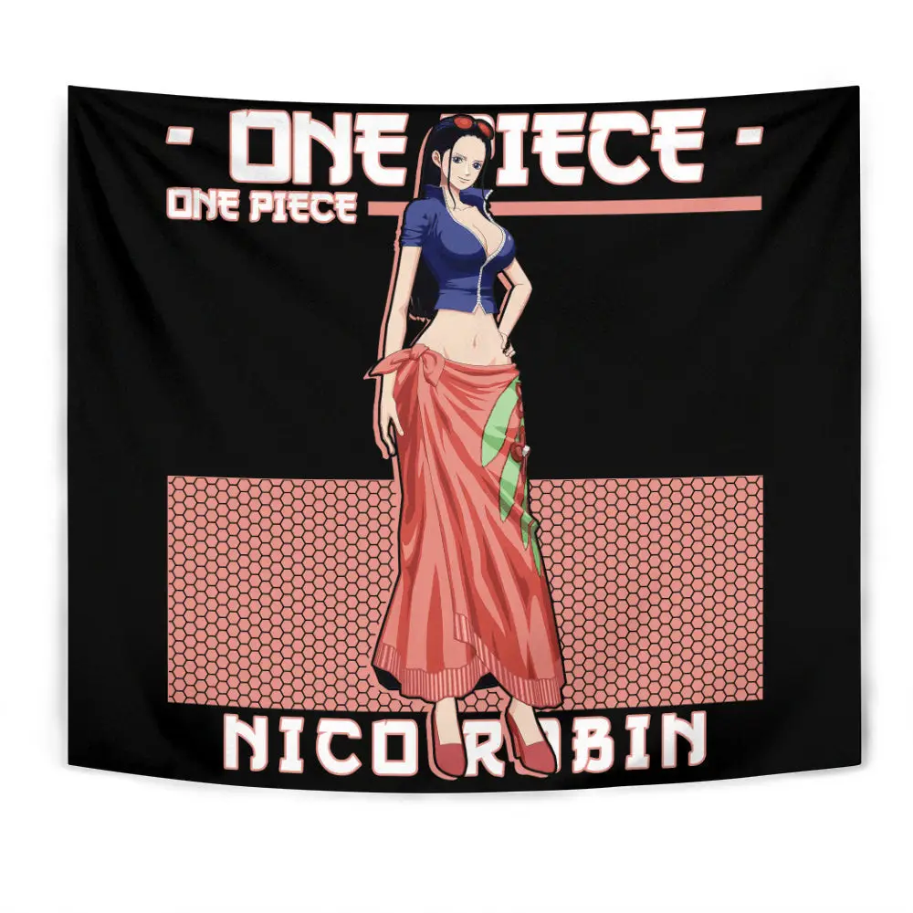 Nico Robin Tapestry Custom Anime Wall Decor