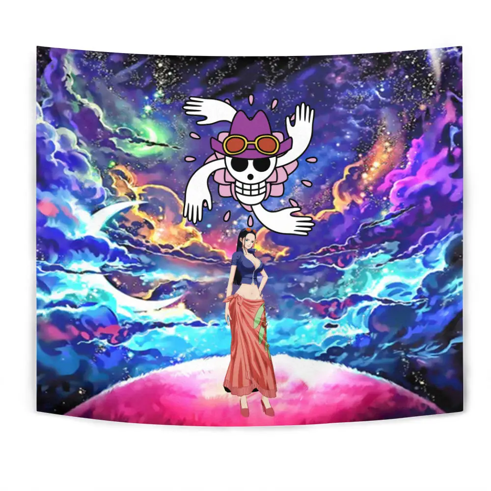 Nico Robin Tapestry Custom Galaxy Anime Wall Decor