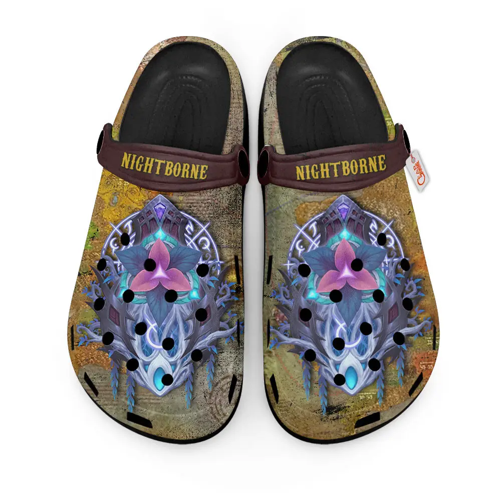 Nightborne World Of Warcraft Edition Premium Clogs for True Fans Custom Name