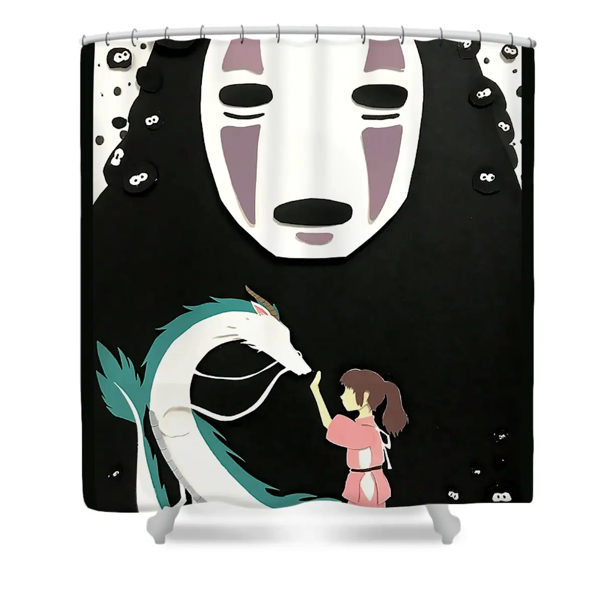 No Face Good Idea Shower Curtain | Anime Shower Curtains