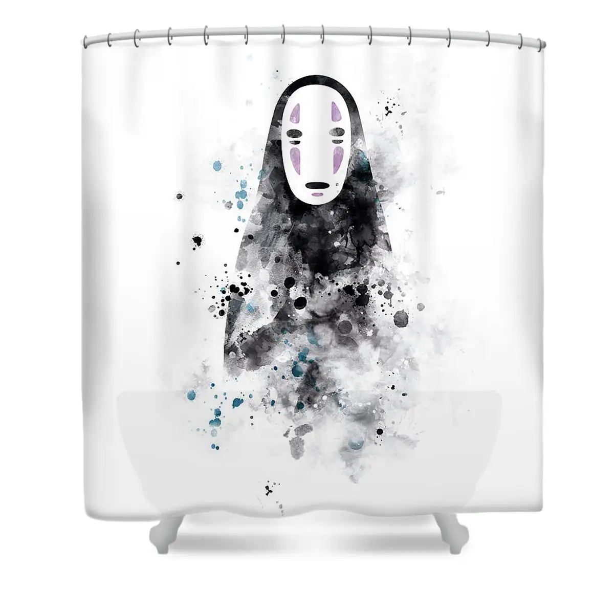 No Face Shower Curtain | Anime Shower Curtains