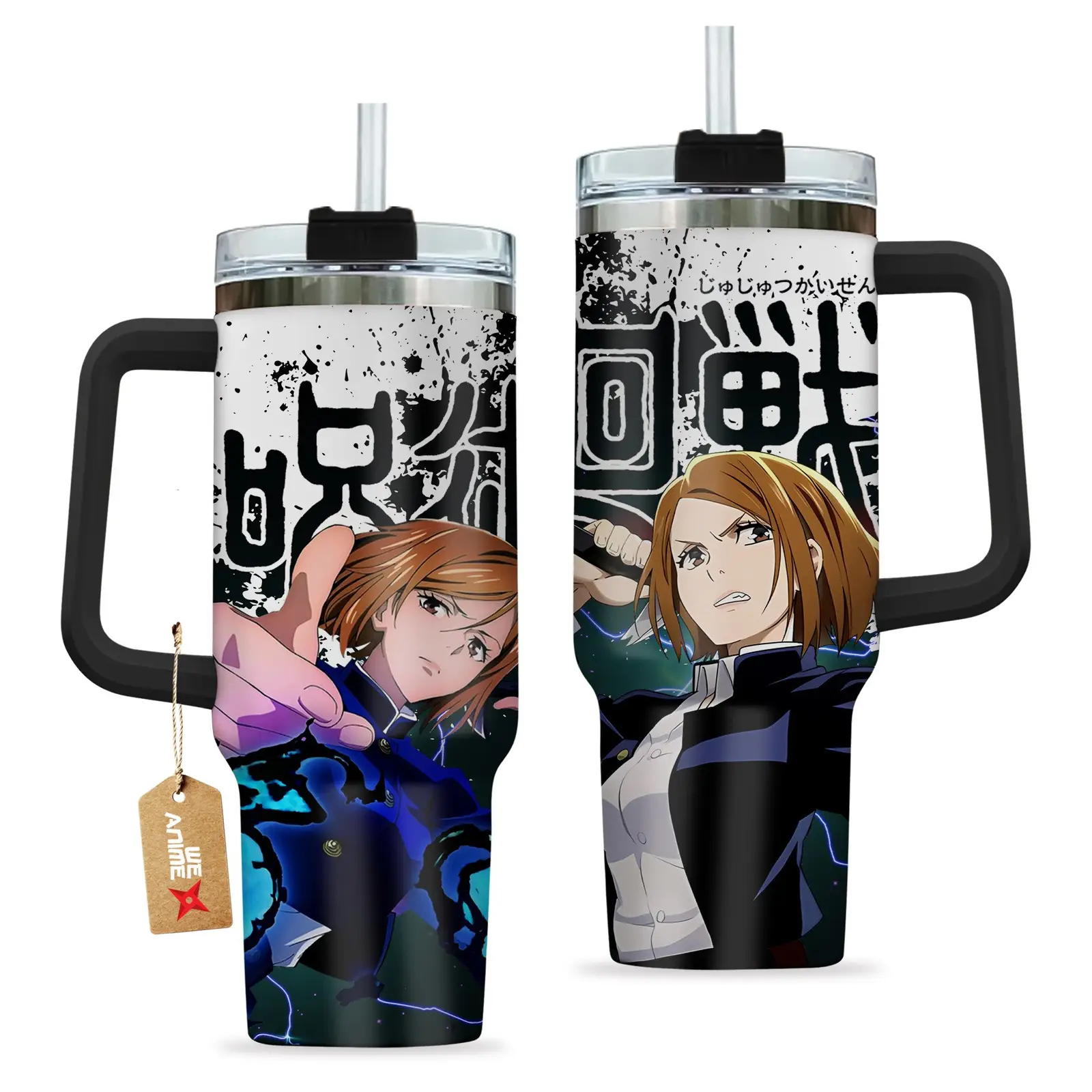 Nobara Kugisaki Jujutsu Kaisen Anime Custom  Quencher   40oz Stainless Steel Tumbler With Handle HG