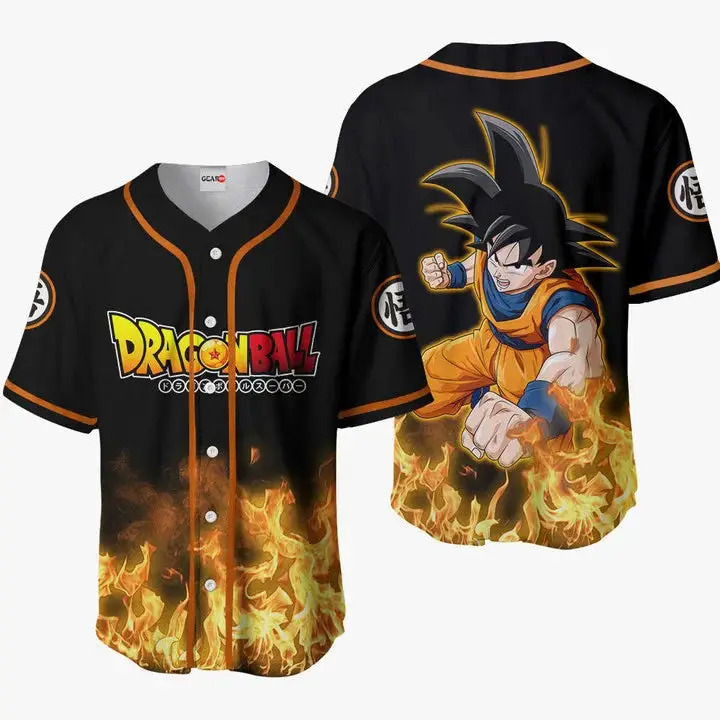 Nysekai "3D AnimeGoku Custom Fandom - Dragon Ball  Baseball Tee