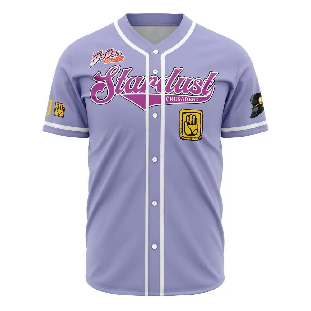 Nysekai "Stardust Crusaders" Jojo's Bizarre Adventure Baseball Jersey