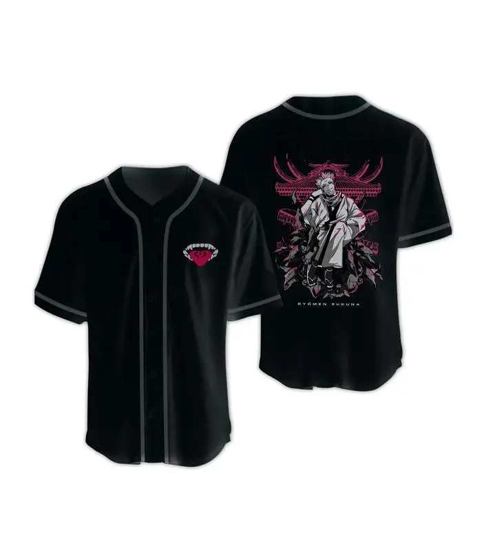 Nysekai "Sukuna Jujutsu Kaisen Baseball Jersey