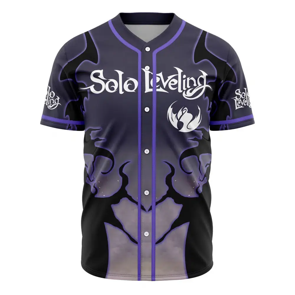 Nysekai "The Shadow Monarch Solo Leveling Baseball Jersey