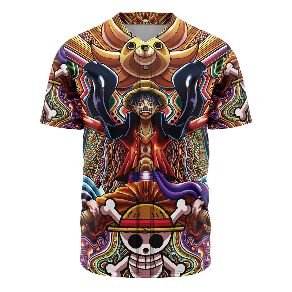 Nysekai "Trippy Monkey D. Luffy One Piece Baseball Jersey