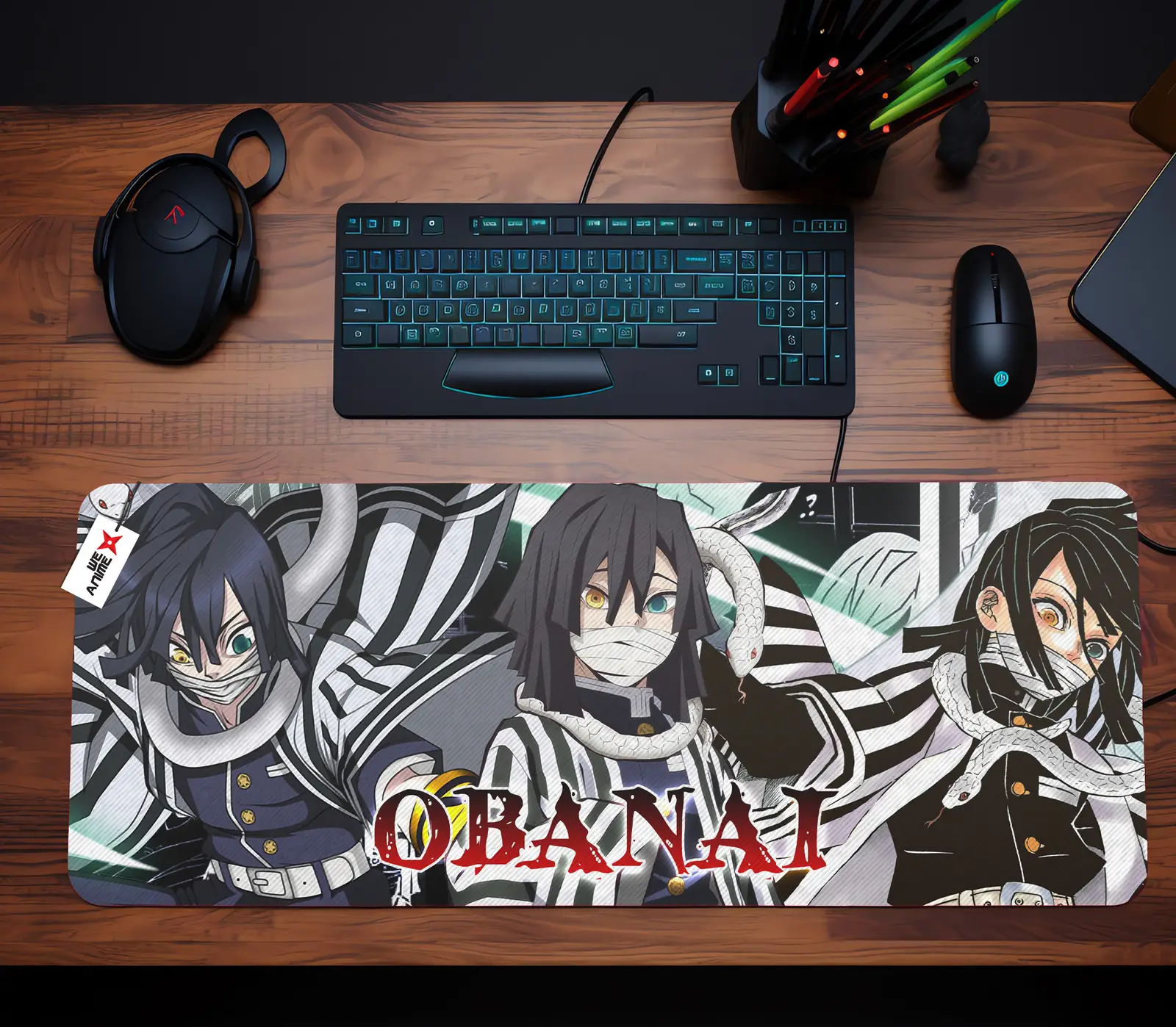 Obanai Iguro Mouse Mat Personalized Name