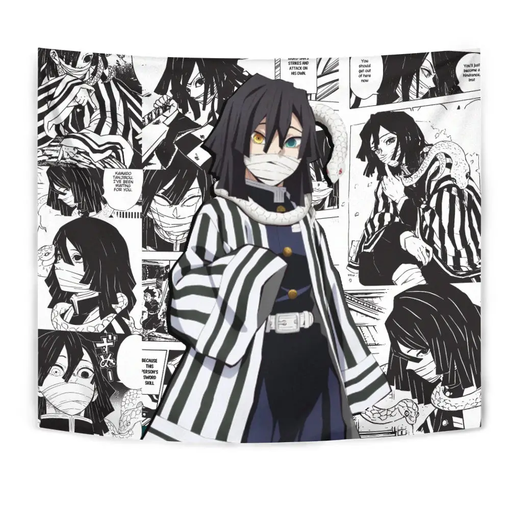 Obanai Iguro Tapestry Custom Anime Manga Wall Decor