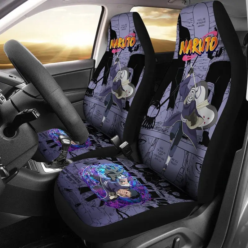 Obito Jutsu Car Seat Covers Custom Manga Anime Car Accessories 