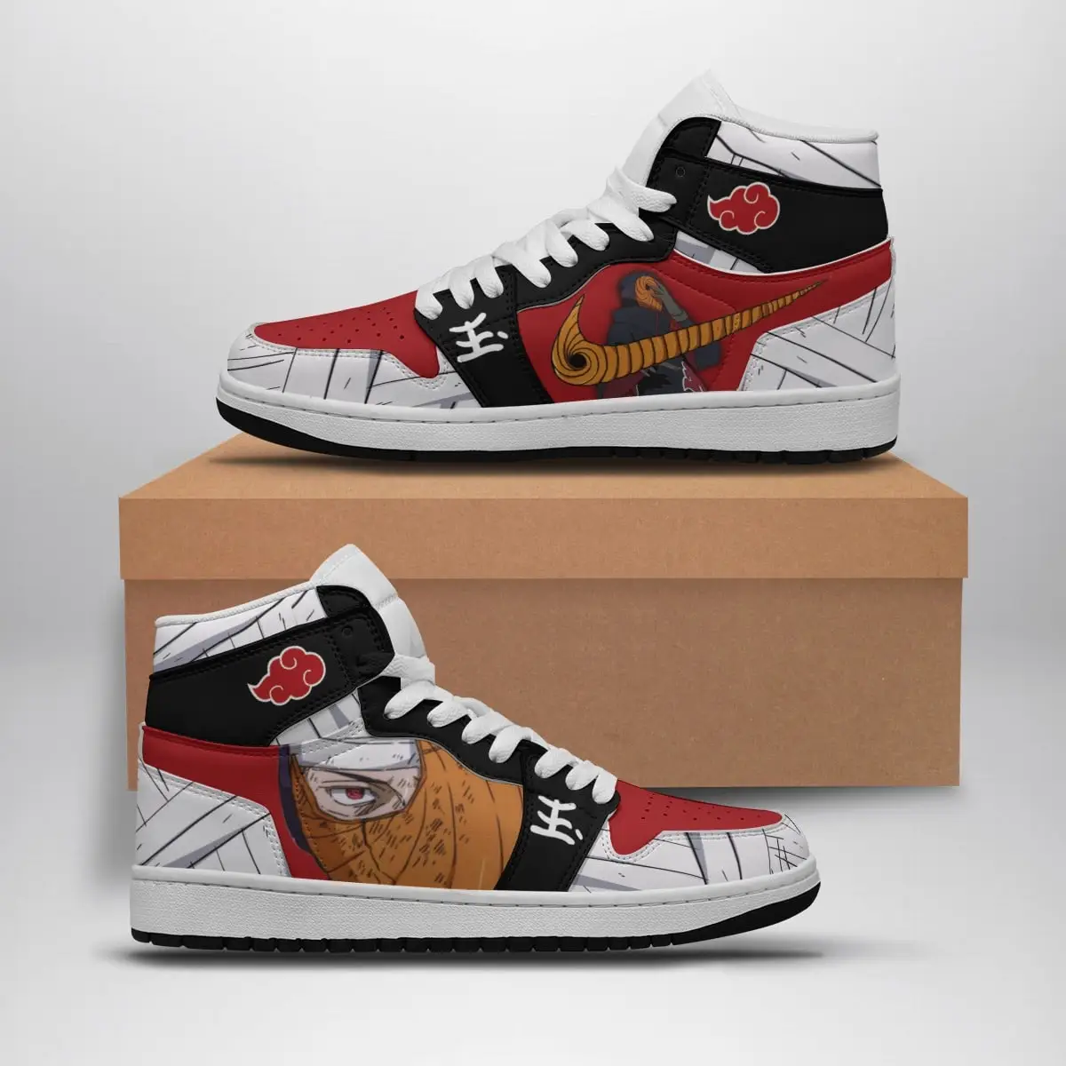 Obito Uchiha Naruto Air Jordan 1 Shoes