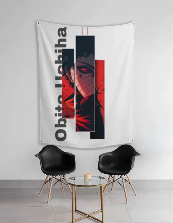 Obito Uchiha tapestry - Red Wall Art