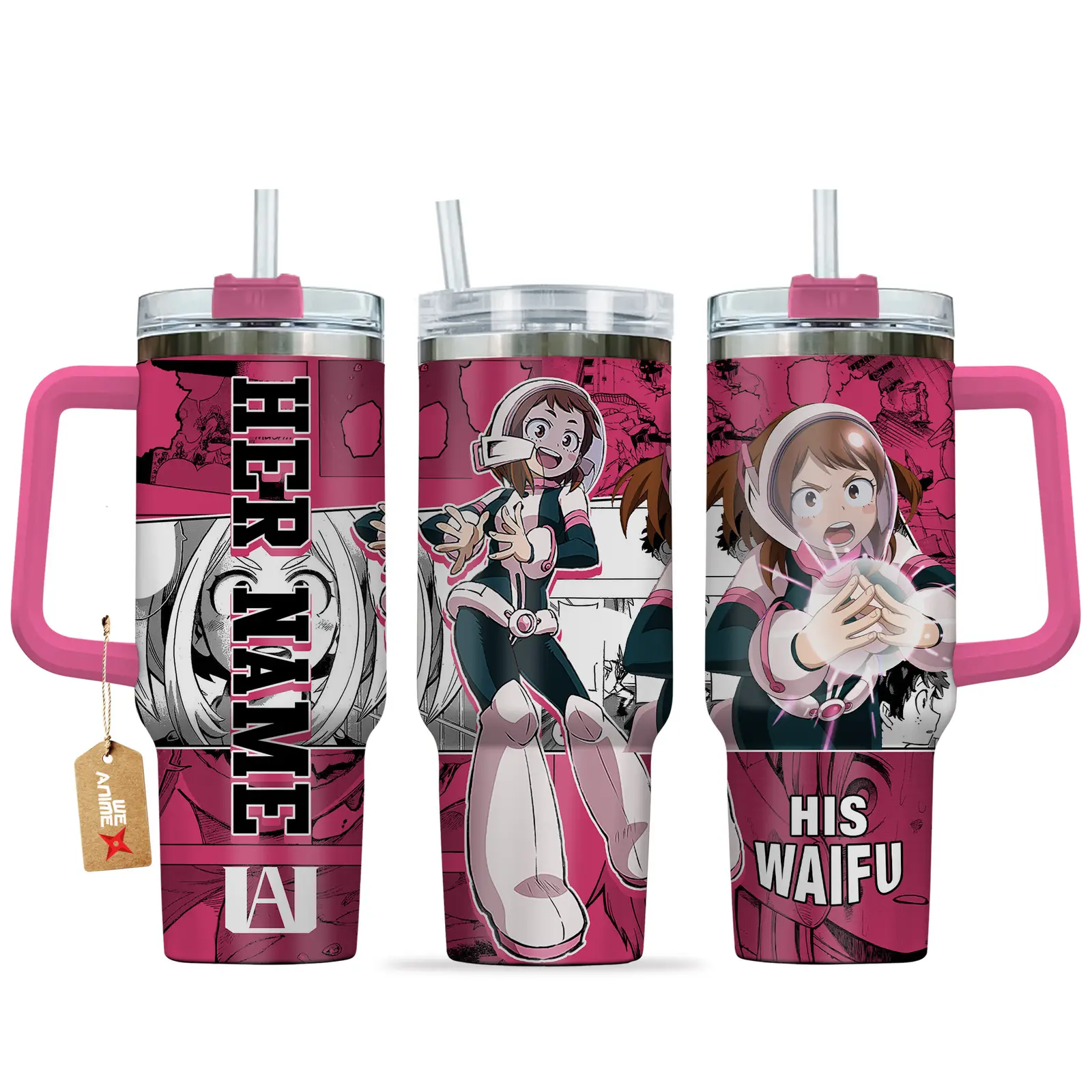 Ochaco Uraraka - 40oz Travel Tumbler Name - Senpai Waifu Collection