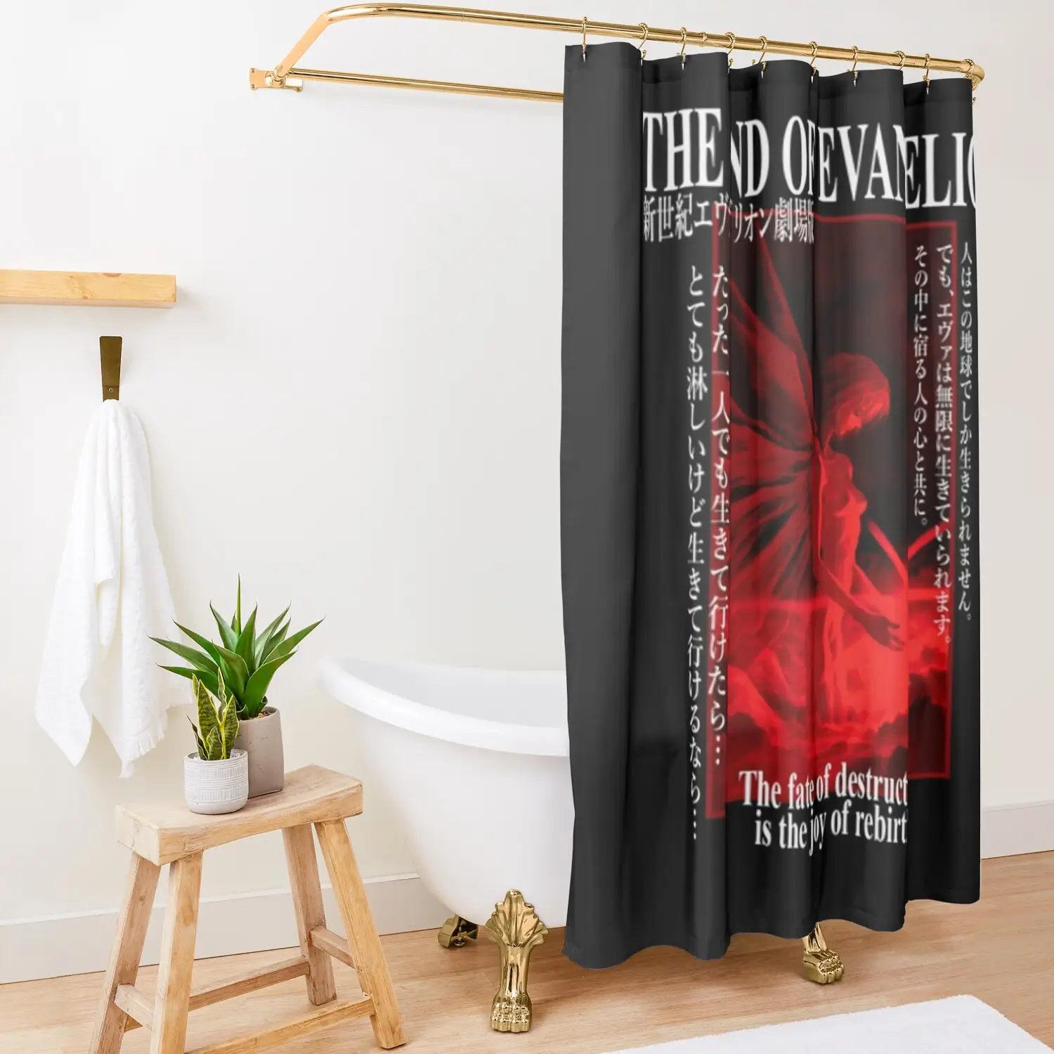 Of Eva Anime Shower Curtain Anime Shop