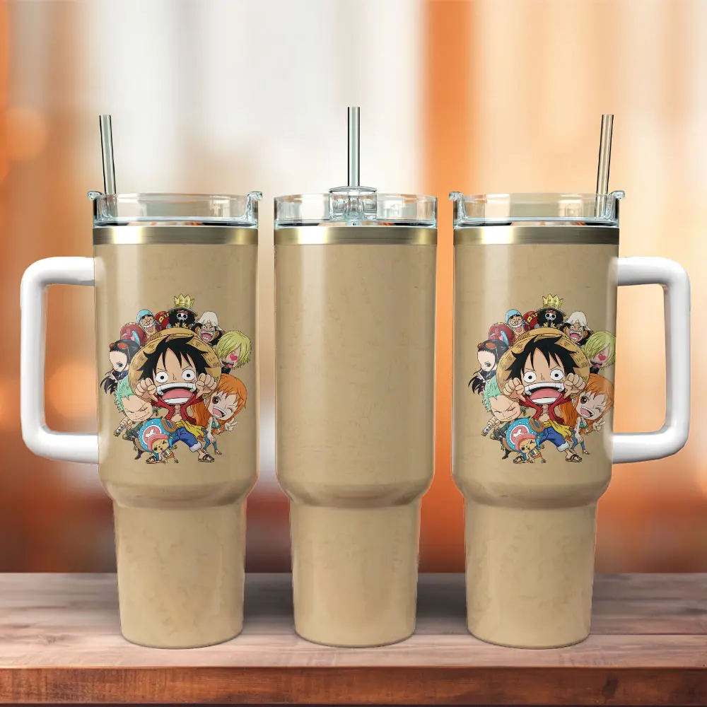 One Piece Anime Custom   40oz Quencher Tumbler Cup, Best Gift Idea NVA