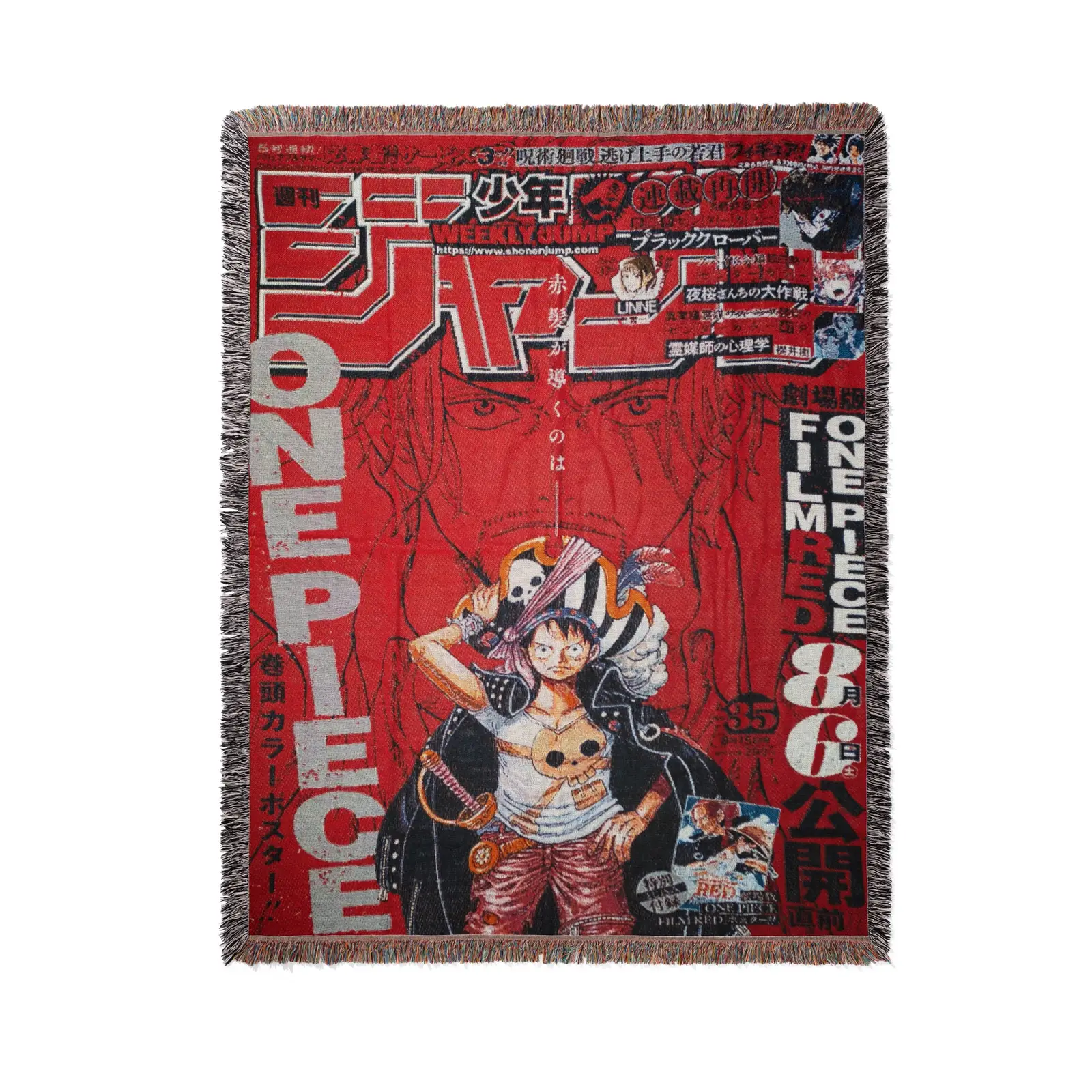One Piece Blanket – Luffy & Shanks Manga Tapestry Throw (36)