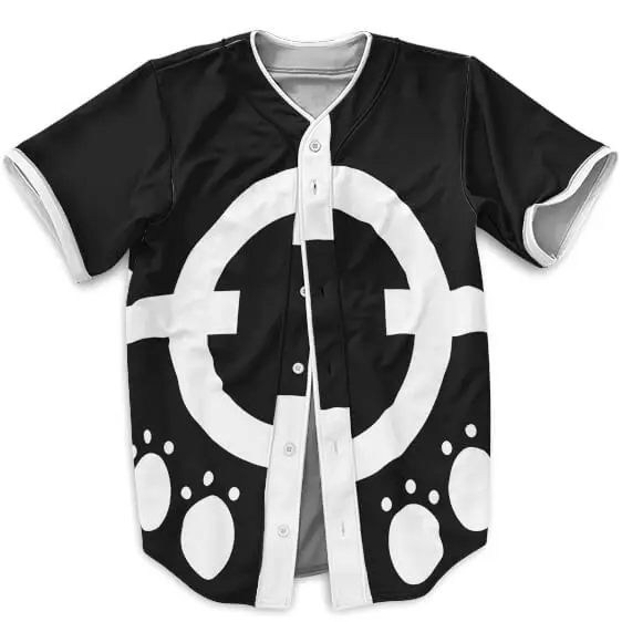 One Piece Pacifista Costume Design Black Baseball Shirt (Kids & Adults)