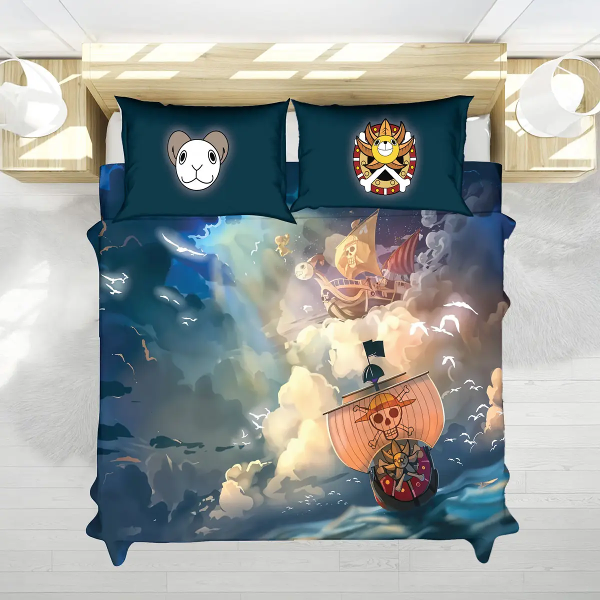 One Piece Thousand Sunny Voyage Bed Set – One Piece Anime Bedding