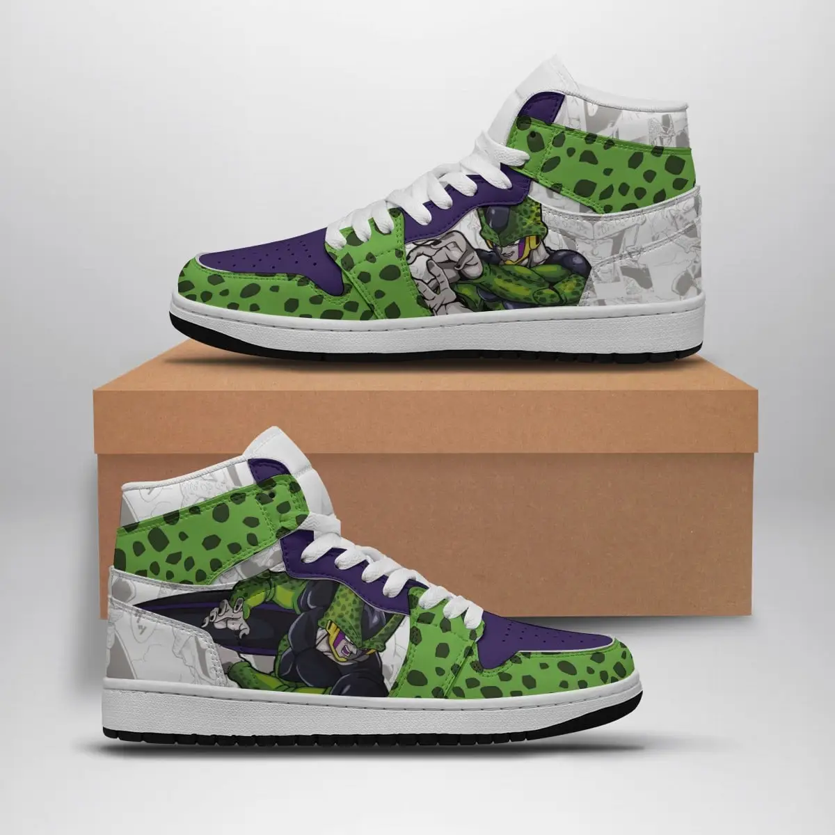 Perfect Cell Dragon Ball Z Air Jordan 1 Shoes