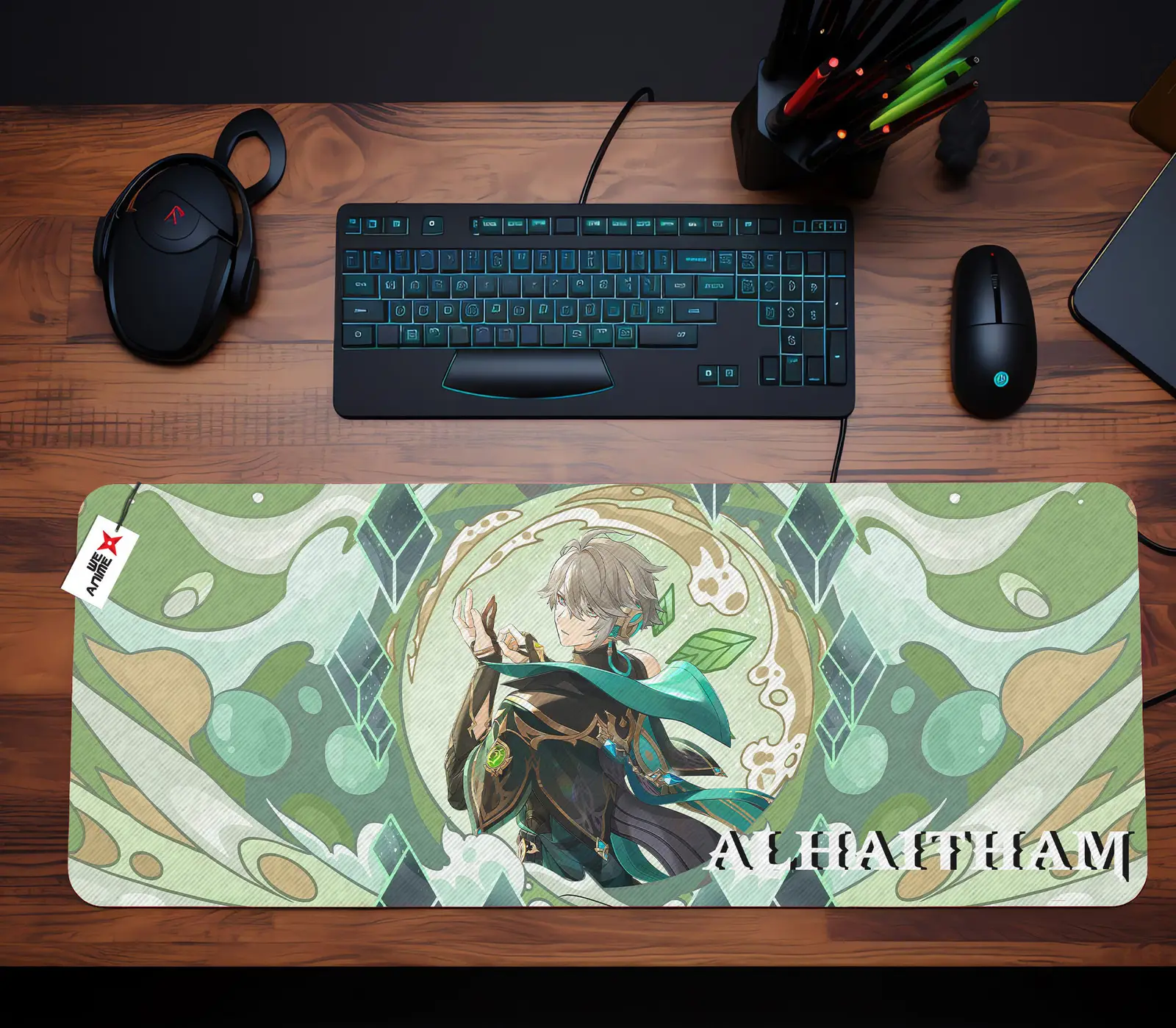 Personalized Name Anime Mouse Mats Custom Alhaitham