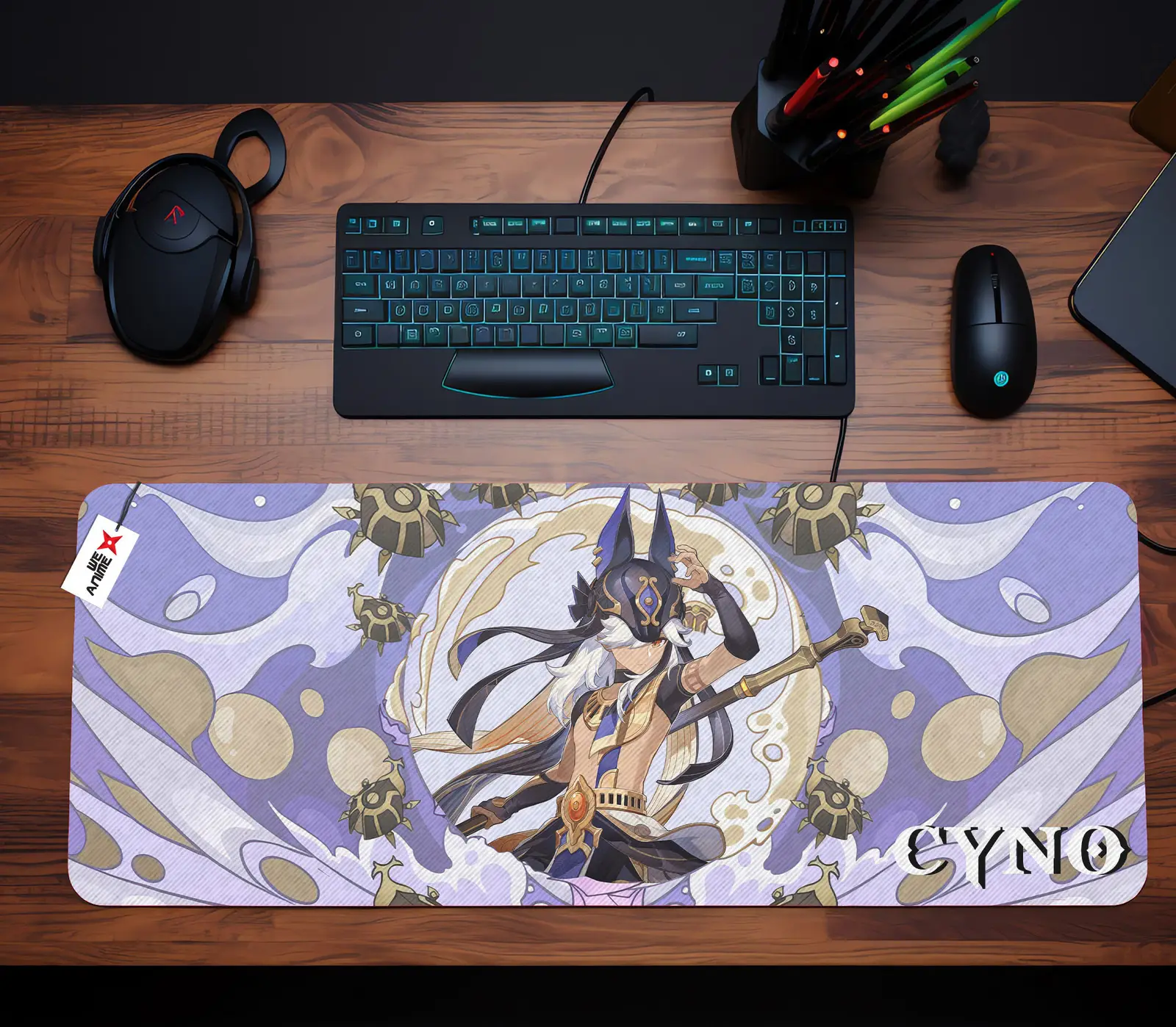 Personalized Name Anime Mouse Mats Custom Cyno