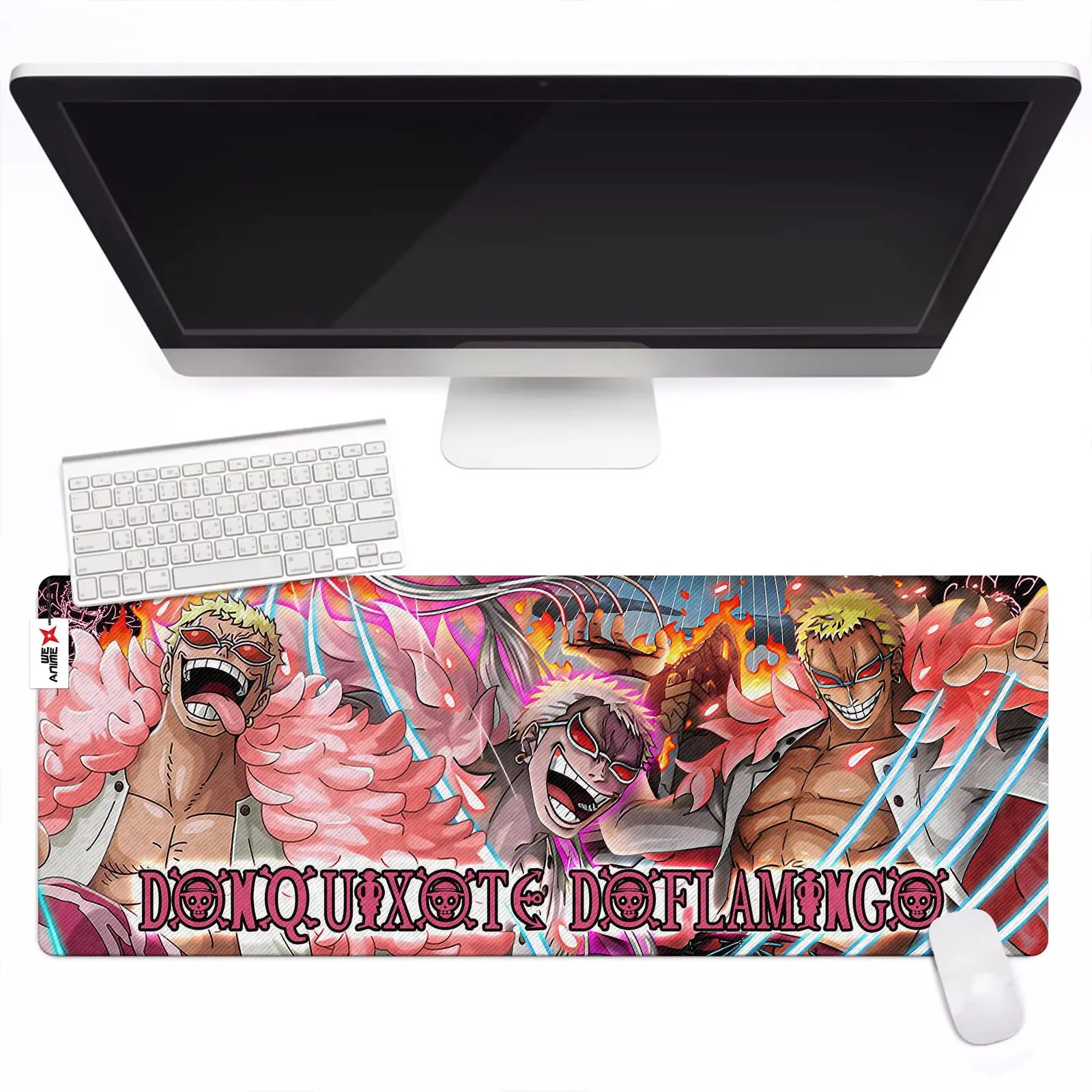 Personalized Name Anime Mouse Mats Custom Donquixote Doflamingo