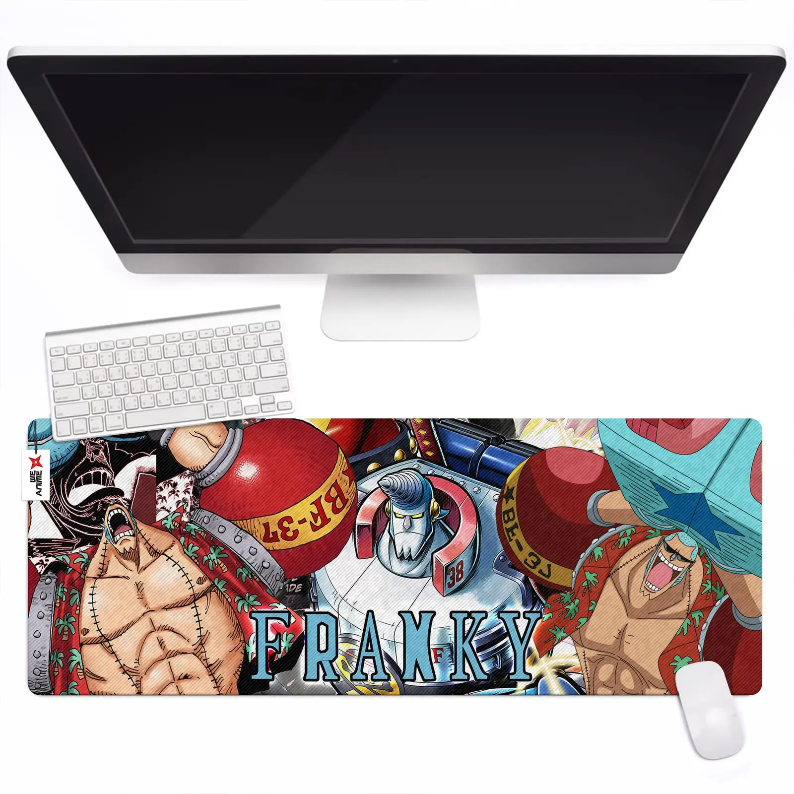 Personalized Name Anime Mouse Mats Custom Franky