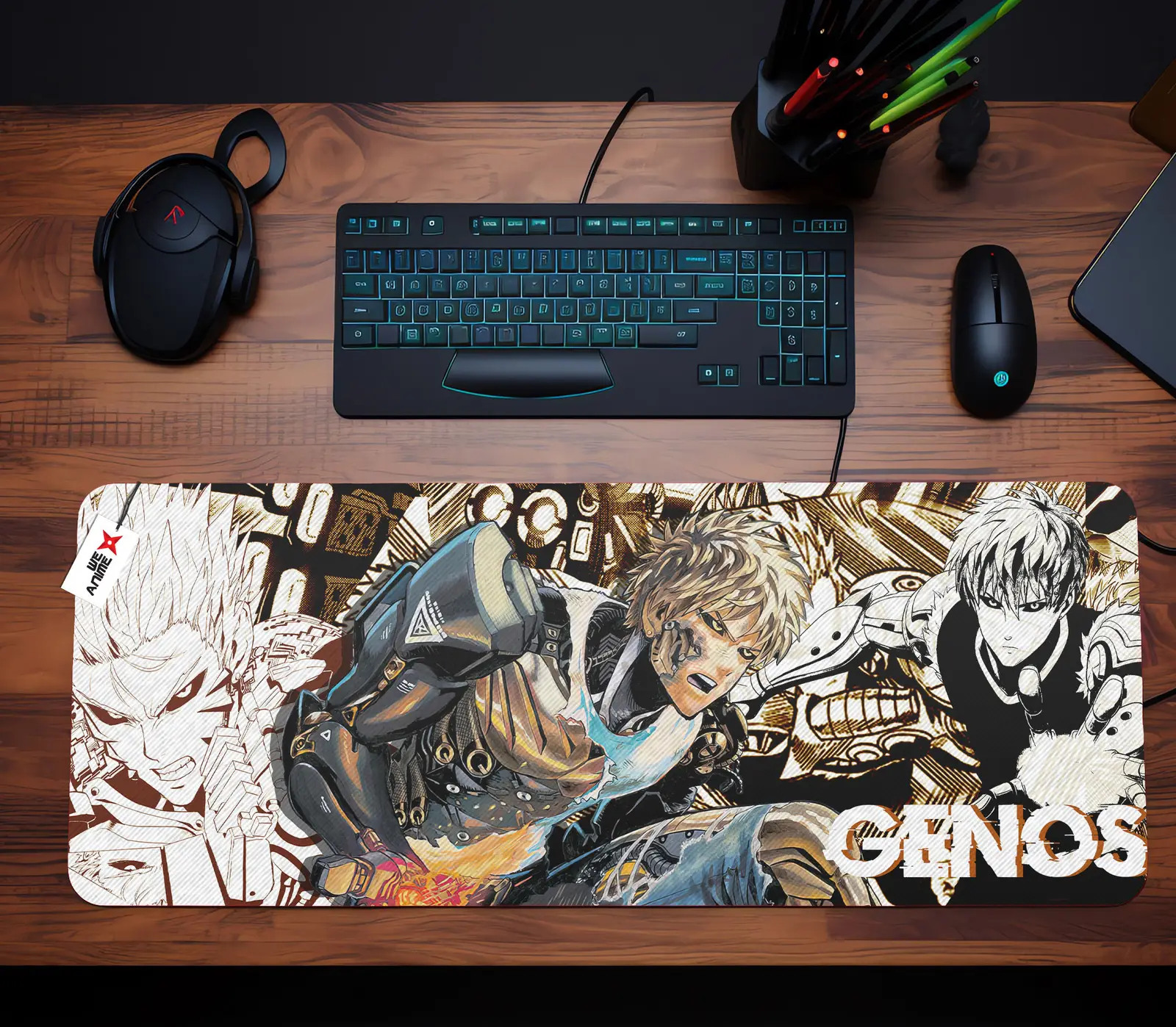 Personalized Name Anime Mouse Mats Custom Genos